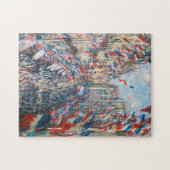 Claude Monet - La Rue Montorgueil - Paris Puzzle (Horizontal)