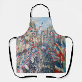 Claude Monet - La Rue Montorgueil - Paris Schürze (Vorderseite)