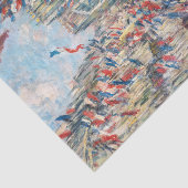 Claude Monet - La Rue Montorgueil - Paris Seidenpapier (Ausschnitt)