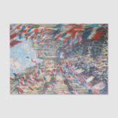 Claude Monet - La Rue Montorgueil - Paris Seidenpapier (Vorderseite)