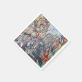 Claude Monet - La Rue Montorgueil - Paris Serviette (Ecke)