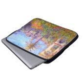 Claude Monet: Landhäuser bei Bordighera Laptopschutzhülle (Vorne Knopf)