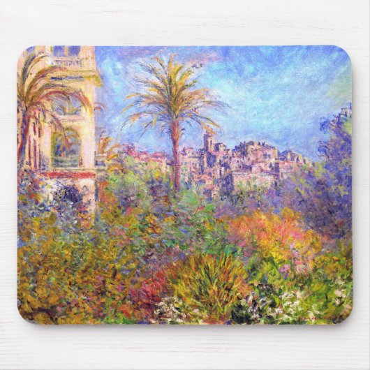 Claude Monet: Landhäuser bei Bordighera Mousepad (Vorne)