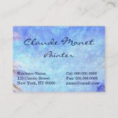 Claude Monet: Landhäuser bei Bordighera Visitenkarte (Rückseite)