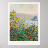 Claude Monet Landscape Blume Bedins bei Vetheuil A Poster (Vorne)