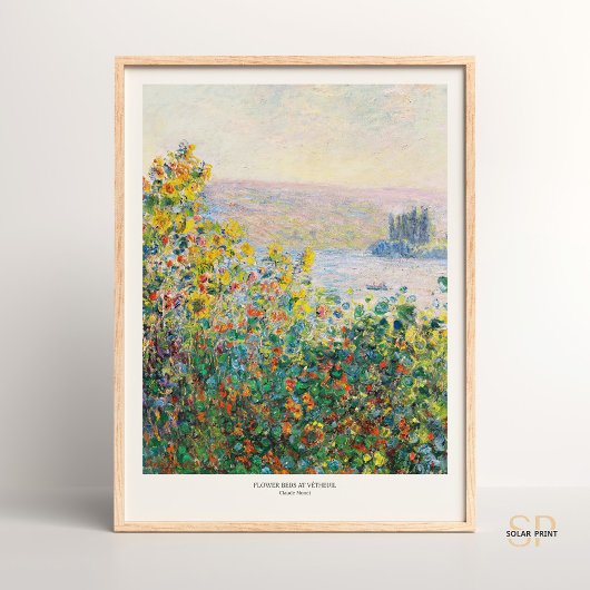 Claude Monet Landscape Blume Bedins bei Vetheuil A Poster