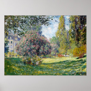 Claude Monet-Landschaft das Parc Monceau Poster