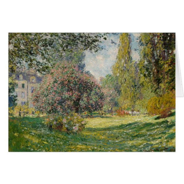Claude Monet | Landschaft: Der Parc Monceau (Vorderseite (Horizontal))