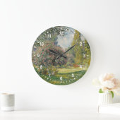Claude Monet | Landschaft: Der Parc Monceau Große Wanduhr (Zuhause)