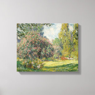 Claude Monet - Landschaft: Der Parc Monceau Leinwanddruck