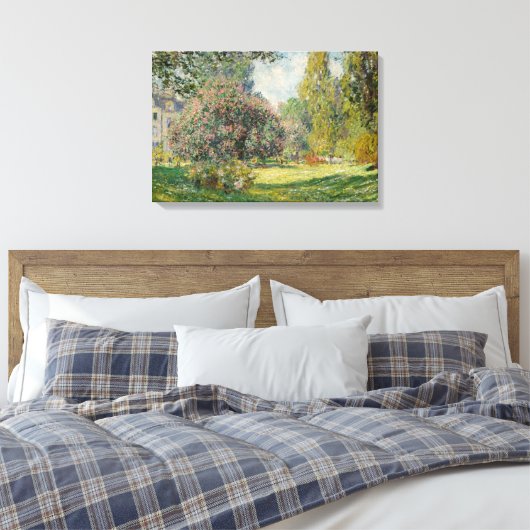 Claude Monet - Landschaft: Der Parc Monceau Leinwanddruck (Insitu (Schlafzimmer))