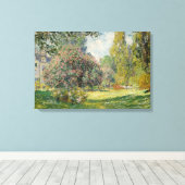 Claude Monet - Landschaft: Der Parc Monceau Leinwanddruck (Insitu (Holzboden))
