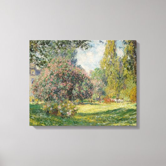 Claude Monet | Landschaft: Der Parc Monceau Leinwanddruck (Vorderseite)