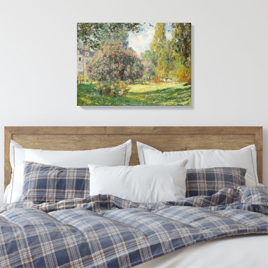 Claude Monet | Landschaft: Der Parc Monceau Leinwanddruck (Insitu (Schlafzimmer))