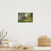 Claude Monet - Landschaft: Der Parc Monceau Poster (Küche)