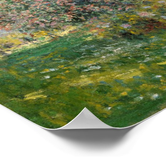 Claude Monet | Landschaft: Der Parc Monceau Poster (Ecke)