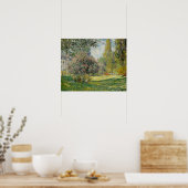 Claude Monet - Landschaft: Der Parc Monceau Poster (Küche)
