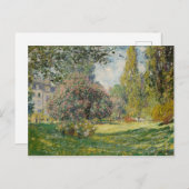 Claude Monet | Landschaft: Der Parc Monceau Postkarte (Vorne/Hinten)