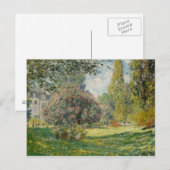 Claude Monet - Landschaft: Der Parc Monceau Postkarte (Vorne/Hinten)