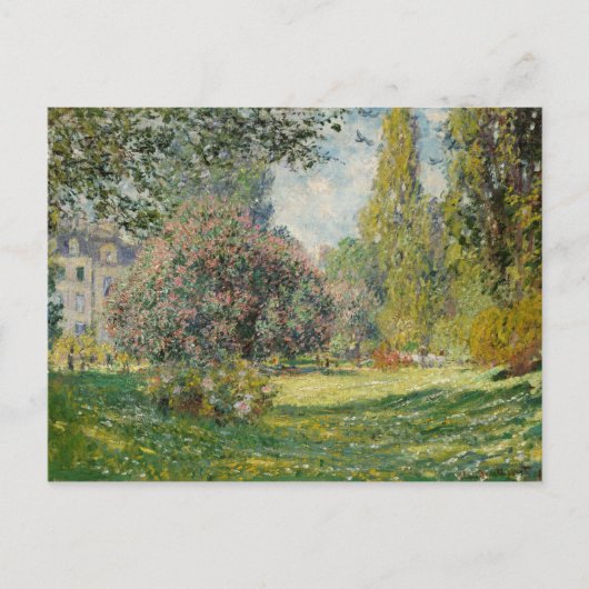 Claude Monet - Landschaft: Der Parc Monceau Postkarte (Vorderseite)