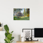 Claude Monet Landschaft Parc Monceau Poster (Heimbüro)