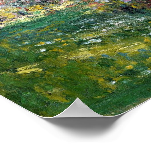 Claude Monet Landschaft Parc Monceau Poster (Ecke)