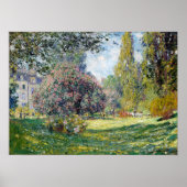 Claude Monet Landschaft Parc Monceau Poster (Vorne)