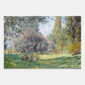 Claude Monet Landschaft Parc Monceau Poster Geschenkpapier Set (Vorderseite 3)