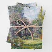 Claude Monet Landschaft Parc Monceau Poster Geschenkpapier Set (Beispiel)