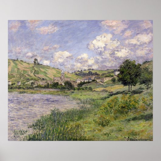 Claude Monet | Landschaft, Vetheuil, 1879 Poster (Vorne)