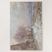 Claude Monet Lavacourt Winterlandschaft Puzzle (Vertikal)