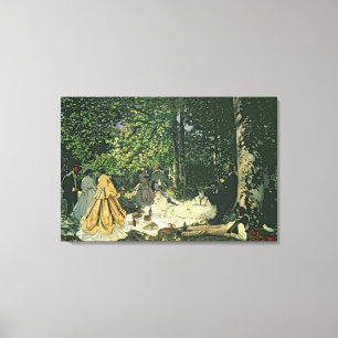 Claude Monet   Le Dejeuner sur l'Herbe, 1865-1866 Leinwanddruck