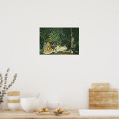 Claude Monet | Le Dejeuner sur l'Herbe, 1865-1866 Poster (Küche)