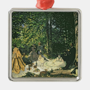 Claude Monet   Le Dejeuner sur l'Herbe, 1865-1866 Silbernes Ornament