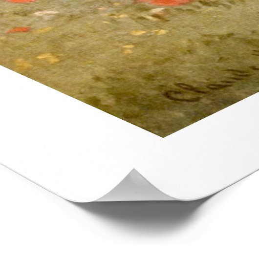 Claude Monet - Les Coquelicots - ein Argentinier Poster (Ecke)