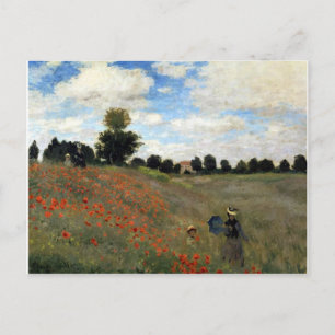 Claude Monet - Les Coquelicots Postkarte