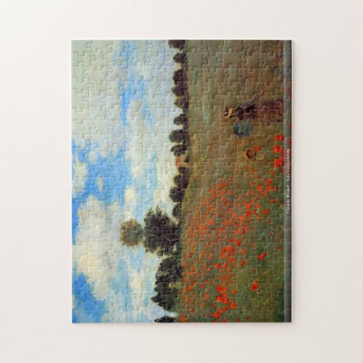 Claude Monet- - LesCoquelicots Puzzlespiel Puzzle (Vertikal)