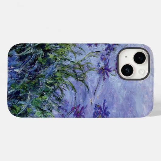 Claude Monet Lila Irises Case-Mate iPhone Hülle (Rückseite (Horizontal))