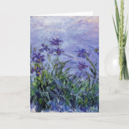 Claude Monet Lila Irises Karte