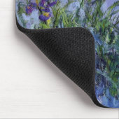 Claude Monet Lila Irises Mousepad (Ecke)