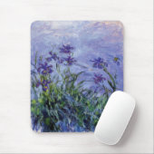 Claude Monet Lila Irises Mousepad (Mit Mouse)