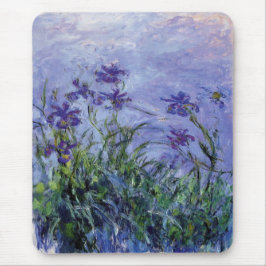 Claude Monet Lila Irises Mousepad