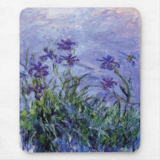 Claude Monet Lila Irises Mousepad (Vorne)