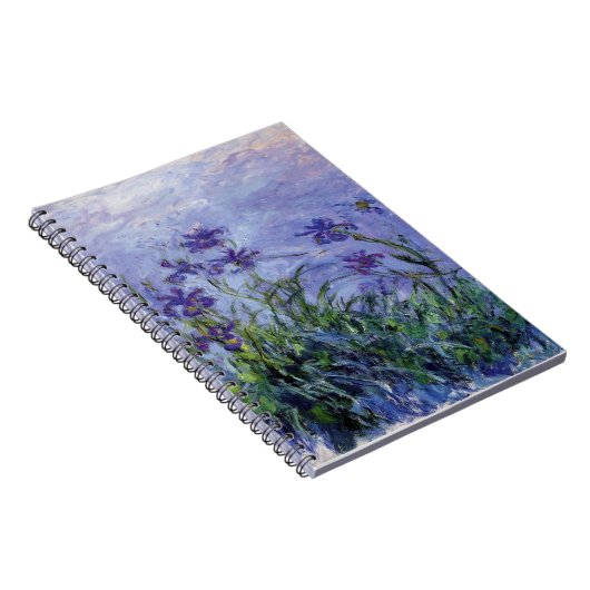 Claude Monet Lila Irises Notizblock (Rechte Seite)