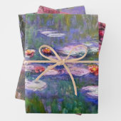 Claude Monet Lila & Pink Water Lilies Geschenkpapier Set (Beispiel)