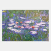Claude Monet Lila & Pink Water Lilies Geschenkpapier Set (Vorderseite)