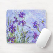 Claude Monet - Lila Schwertlilien / Iris Mauves Mousepad (Mit Mouse)