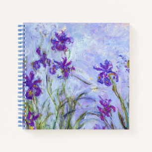 Claude Monet - Lila Schwertlilien / Iris Mauves Notizblock