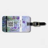 Claude Monet - Lilac Ire - QR-Code Gepäckanhänger (Vorderseite horizontal)