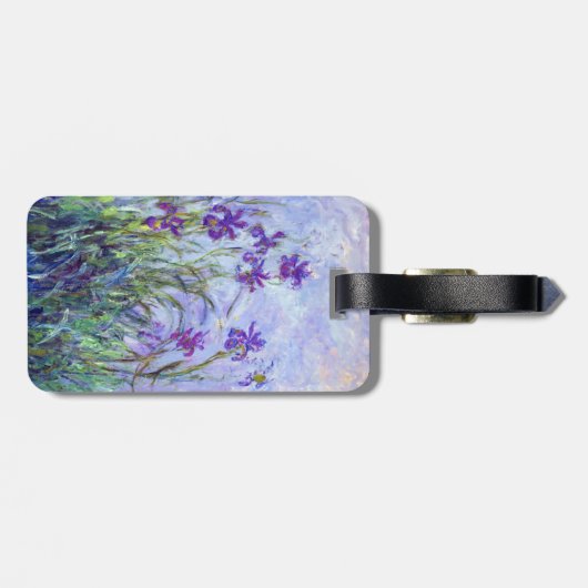 Claude Monet - Lilac Ire - QR-Code Gepäckanhänger (Rückseite horizontal)